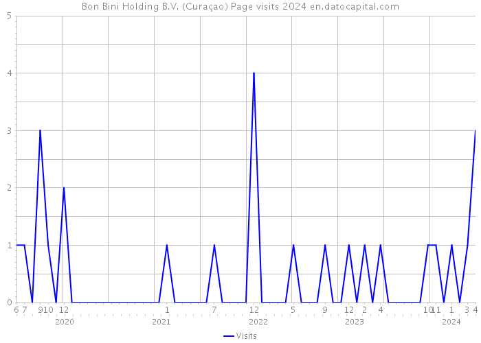 Bon Bini Holding B.V. (Curaçao) Page visits 2024 