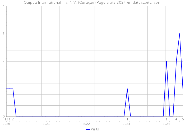 Quippa International Inc. N.V. (Curaçao) Page visits 2024 
