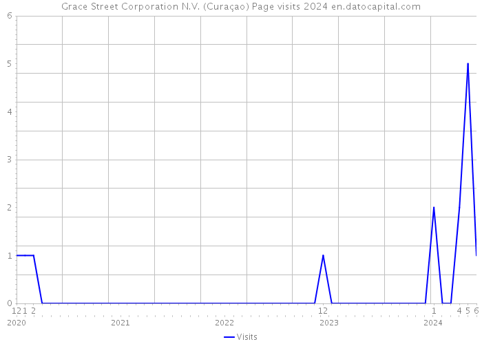 Grace Street Corporation N.V. (Curaçao) Page visits 2024 