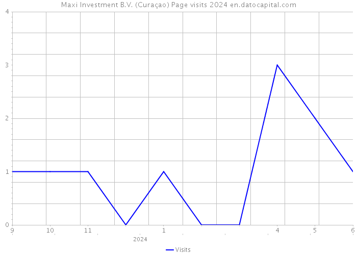 Maxi Investment B.V. (Curaçao) Page visits 2024 