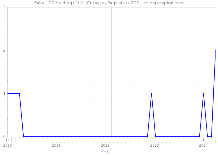 Babe 100 Holdings N.V. (Curaçao) Page visits 2024 