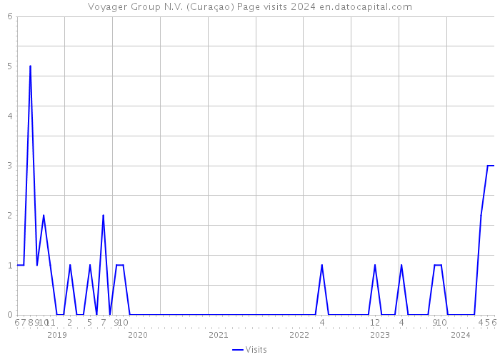 Voyager Group N.V. (Curaçao) Page visits 2024 