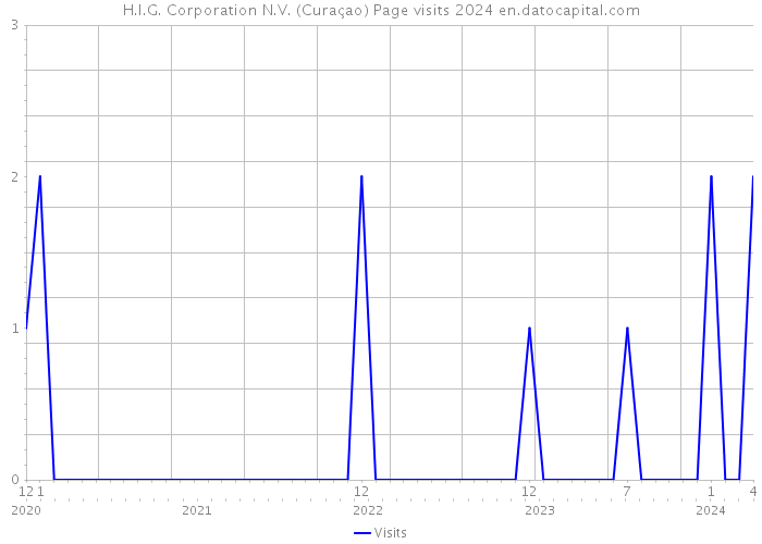 H.I.G. Corporation N.V. (Curaçao) Page visits 2024 