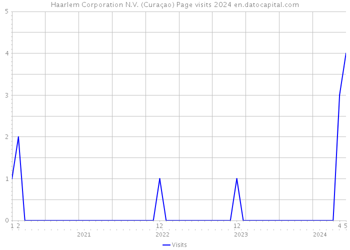 Haarlem Corporation N.V. (Curaçao) Page visits 2024 