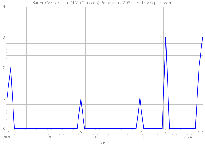 Bauer Corporation N.V. (Curaçao) Page visits 2024 