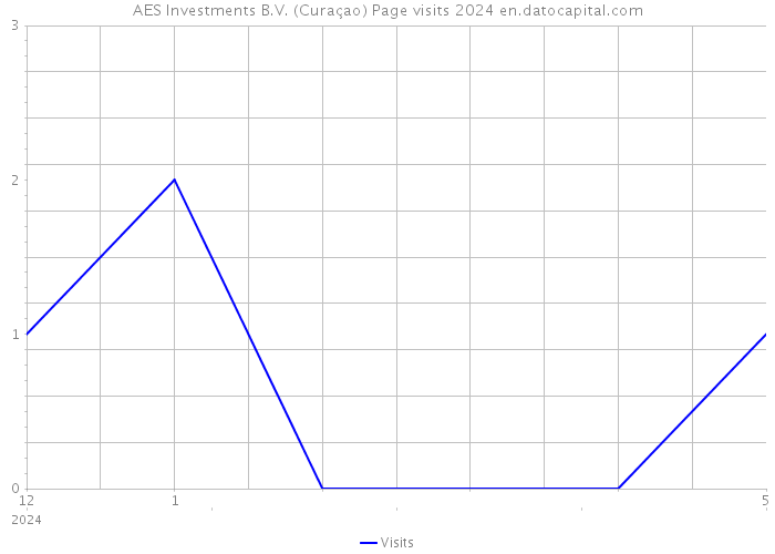 AES Investments B.V. (Curaçao) Page visits 2024 