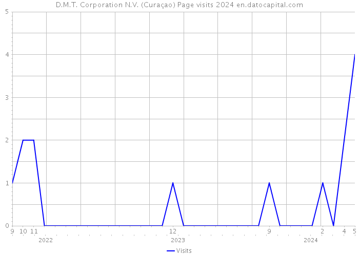 D.M.T. Corporation N.V. (Curaçao) Page visits 2024 