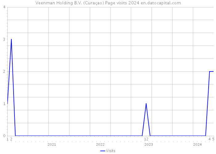 Veenman Holding B.V. (Curaçao) Page visits 2024 