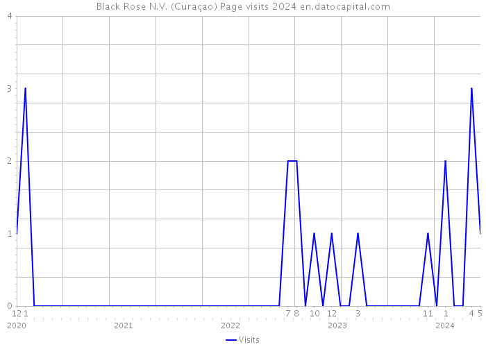 Black Rose N.V. (Curaçao) Page visits 2024 