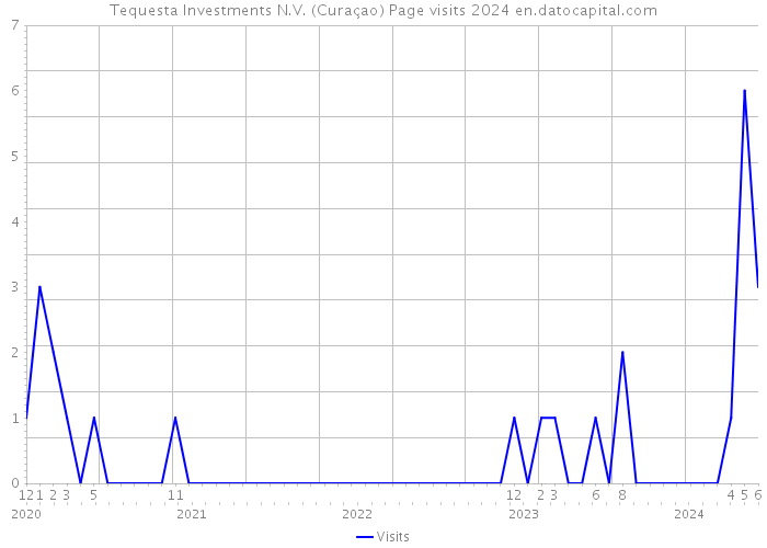 Tequesta Investments N.V. (Curaçao) Page visits 2024 