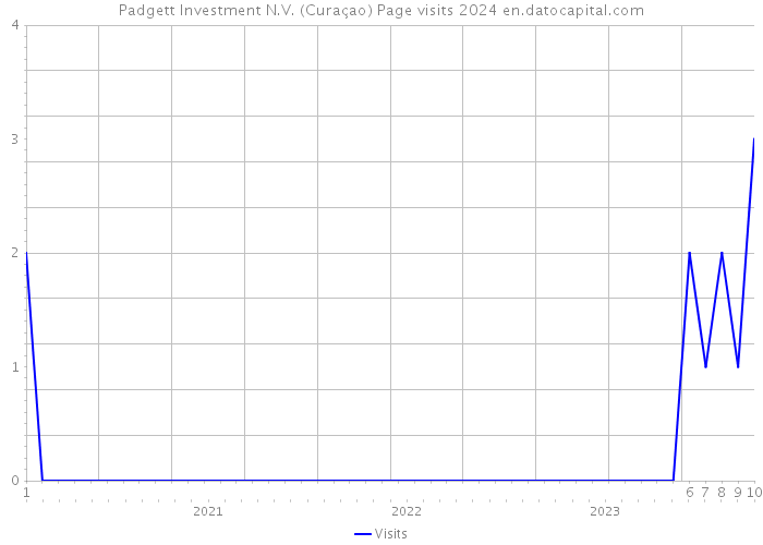 Padgett Investment N.V. (Curaçao) Page visits 2024 