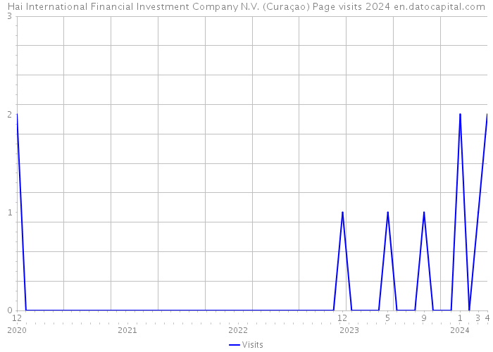 Hai International Financial Investment Company N.V. (Curaçao) Page visits 2024 