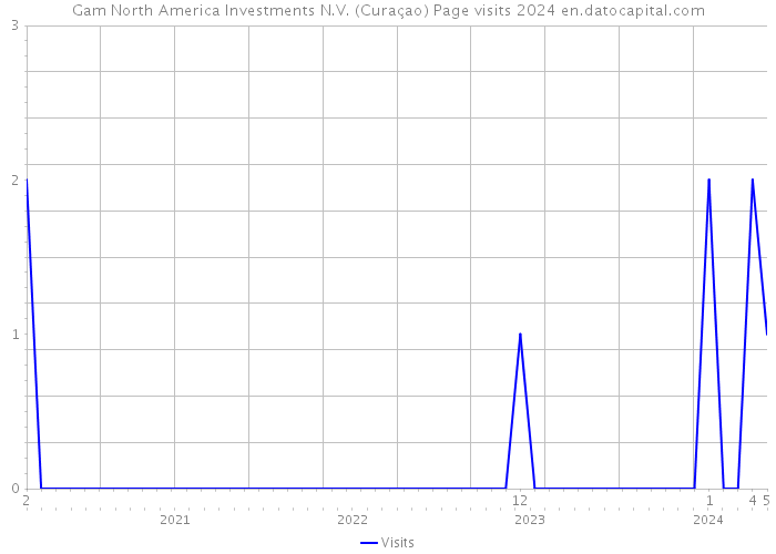 Gam North America Investments N.V. (Curaçao) Page visits 2024 