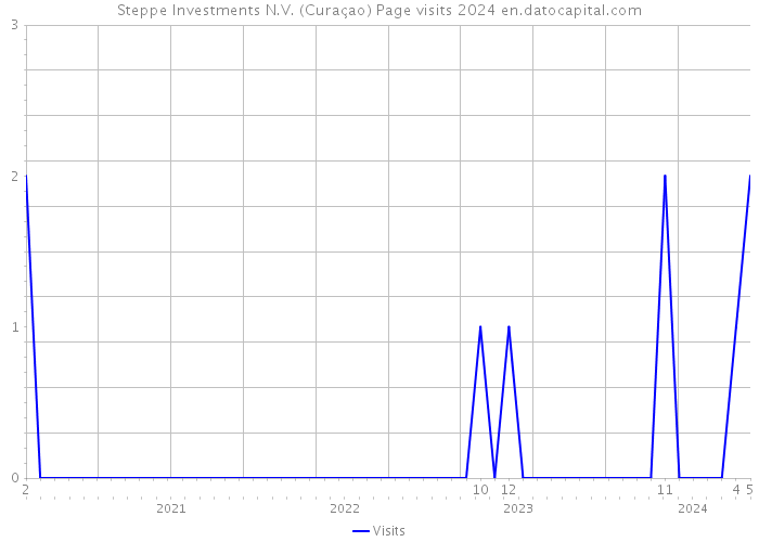 Steppe Investments N.V. (Curaçao) Page visits 2024 