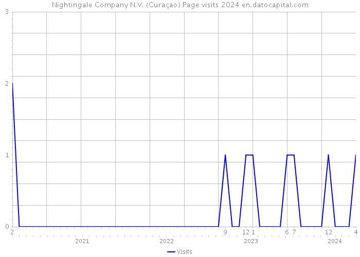 Nightingale Company N.V. (Curaçao) Page visits 2024 