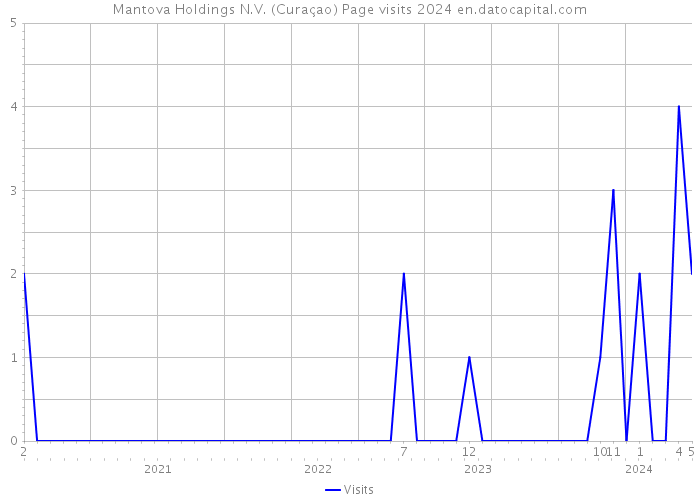 Mantova Holdings N.V. (Curaçao) Page visits 2024 