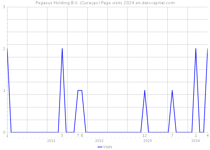 Pegasus Holding B.V. (Curaçao) Page visits 2024 