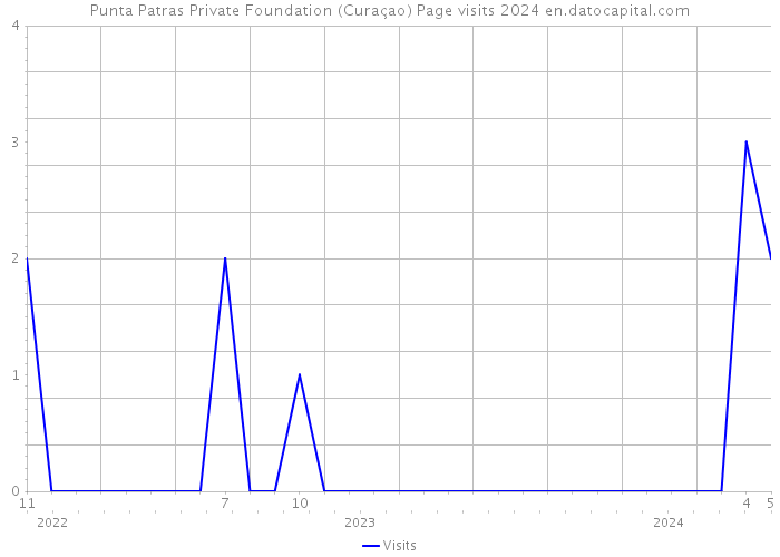 Punta Patras Private Foundation (Curaçao) Page visits 2024 