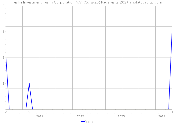 Teslin Investment Teslin Corporation N.V. (Curaçao) Page visits 2024 