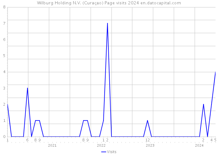Wilburg Holding N.V. (Curaçao) Page visits 2024 