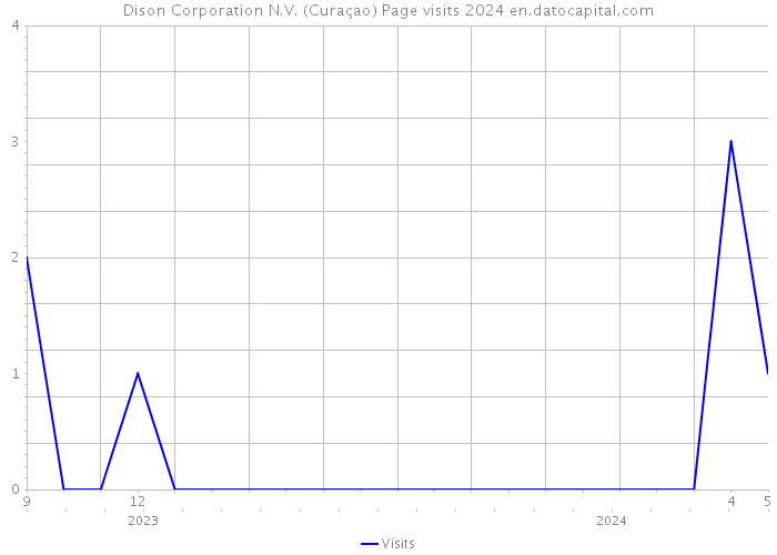 Dison Corporation N.V. (Curaçao) Page visits 2024 