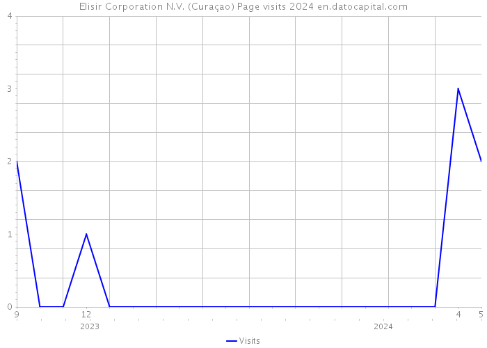 Elisir Corporation N.V. (Curaçao) Page visits 2024 