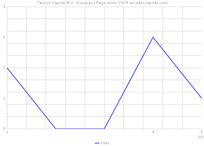Taurus Capital B.V. (Curaçao) Page visits 2024 