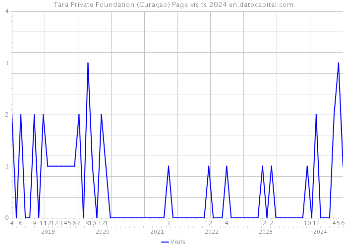 Tara Private Foundation (Curaçao) Page visits 2024 