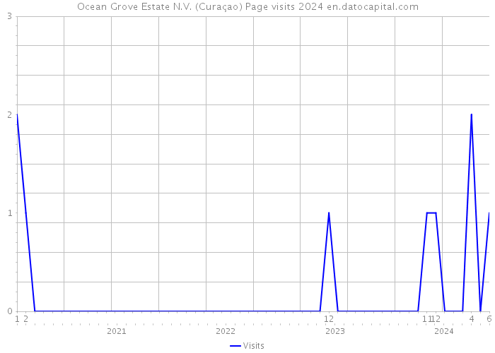 Ocean Grove Estate N.V. (Curaçao) Page visits 2024 