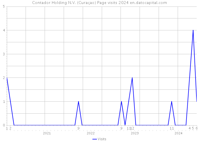 Contador Holding N.V. (Curaçao) Page visits 2024 