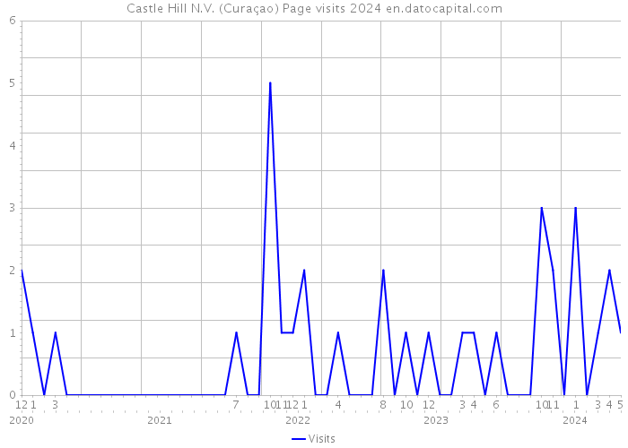 Castle Hill N.V. (Curaçao) Page visits 2024 