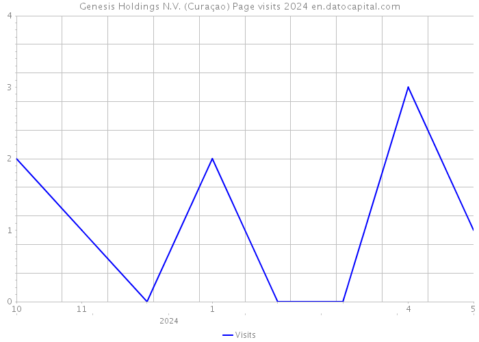 Genesis Holdings N.V. (Curaçao) Page visits 2024 