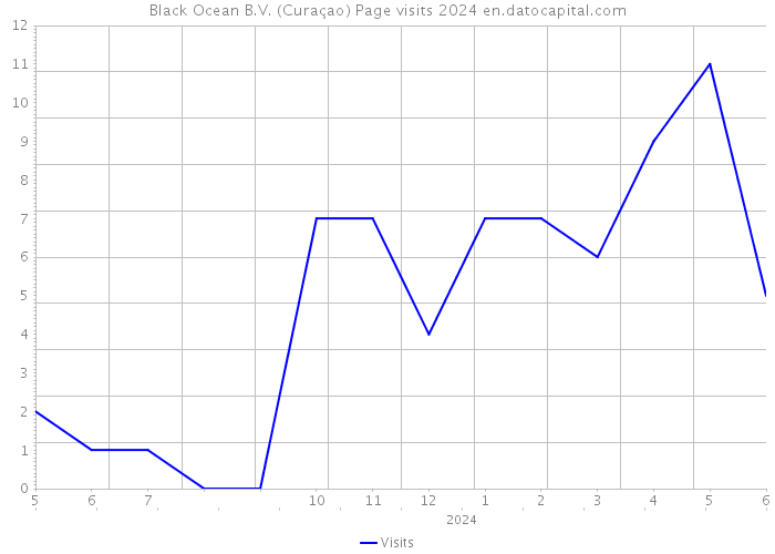 Black Ocean B.V. (Curaçao) Page visits 2024 