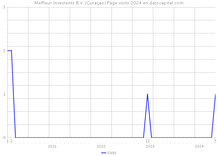 Melfleur Investents B.V. (Curaçao) Page visits 2024 