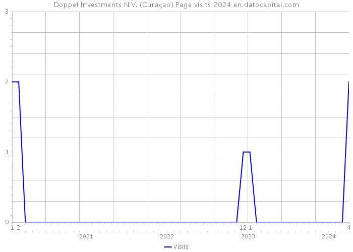 Doppel Investments N.V. (Curaçao) Page visits 2024 