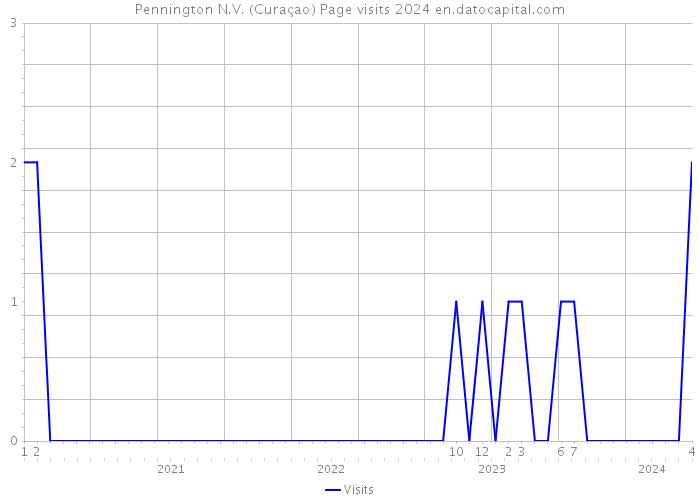 Pennington N.V. (Curaçao) Page visits 2024 