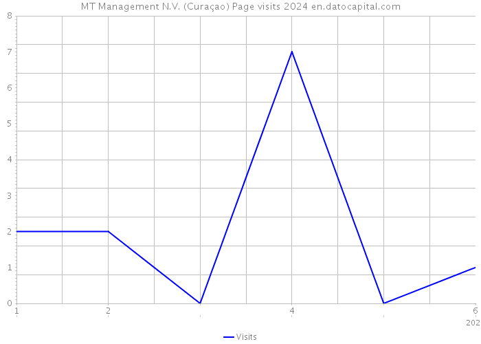 MT Management N.V. (Curaçao) Page visits 2024 