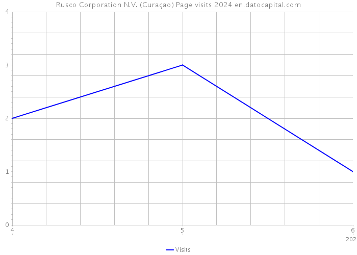 Rusco Corporation N.V. (Curaçao) Page visits 2024 