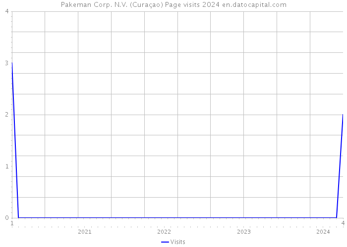 Pakeman Corp. N.V. (Curaçao) Page visits 2024 
