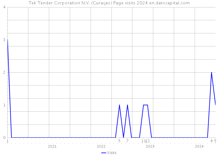 Tek Tender Corporation N.V. (Curaçao) Page visits 2024 