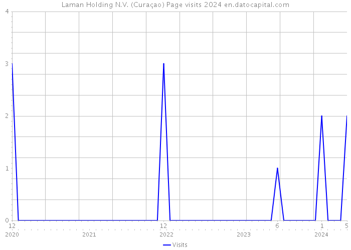 Laman Holding N.V. (Curaçao) Page visits 2024 