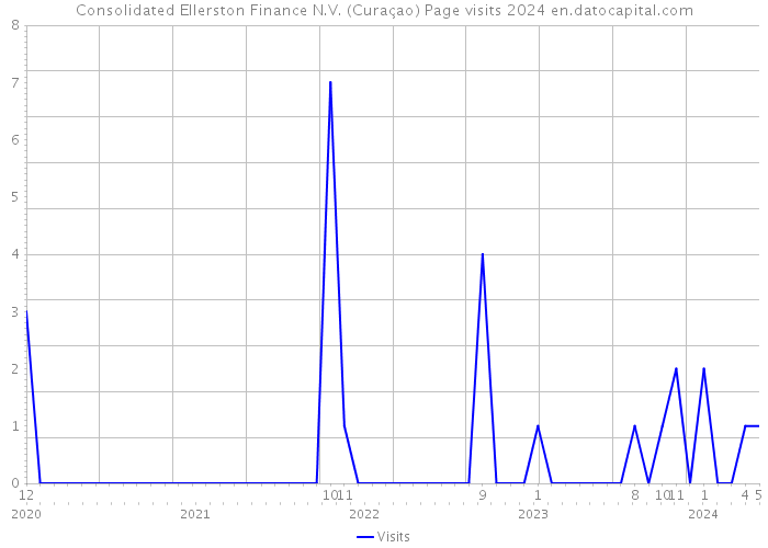 Consolidated Ellerston Finance N.V. (Curaçao) Page visits 2024 