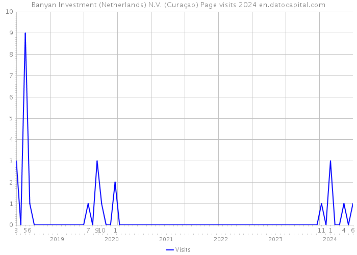 Banyan Investment (Netherlands) N.V. (Curaçao) Page visits 2024 