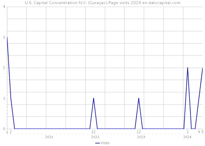 U.S. Capital Concentration N.V. (Curaçao) Page visits 2024 