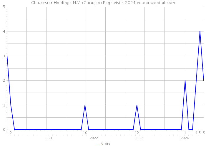 Gloucester Holdings N.V. (Curaçao) Page visits 2024 