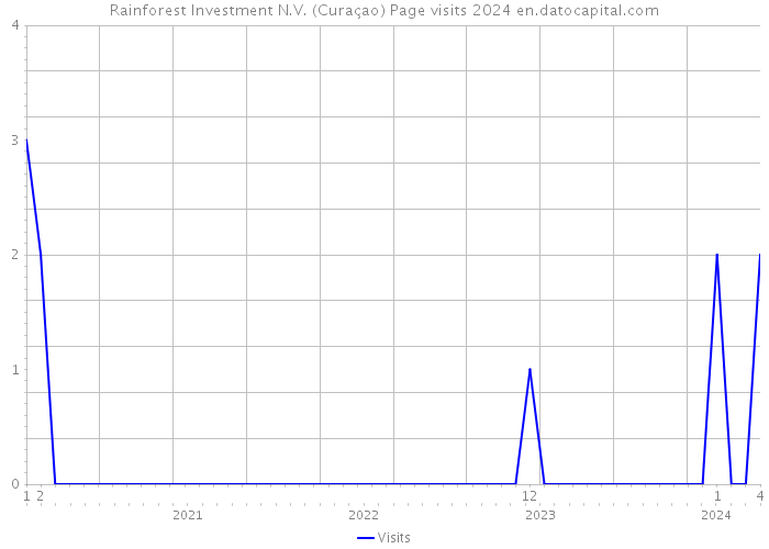 Rainforest Investment N.V. (Curaçao) Page visits 2024 
