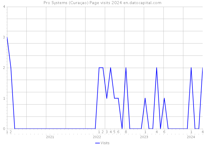 Pro Systems (Curaçao) Page visits 2024 