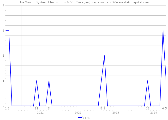 The World System Electronics N.V. (Curaçao) Page visits 2024 