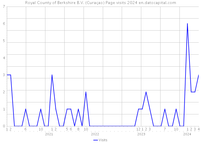 Royal County of Berkshire B.V. (Curaçao) Page visits 2024 