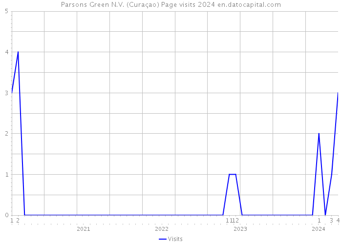Parsons Green N.V. (Curaçao) Page visits 2024 